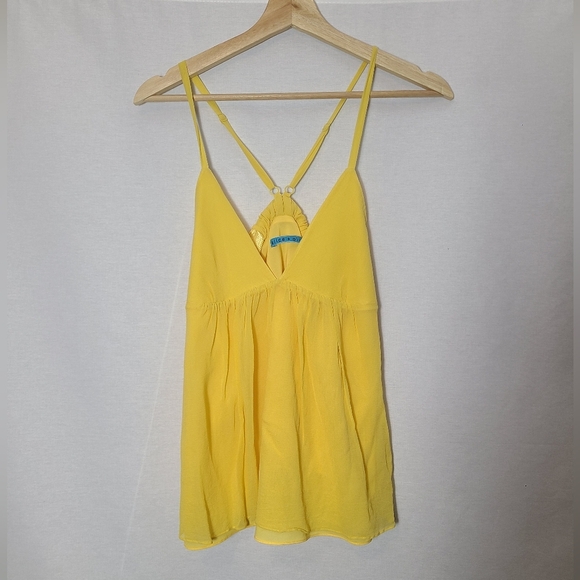 Alice + Olivia Silk baby doll top- Size Medium - Picture 4 of 4